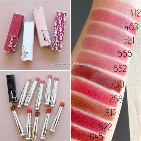 christian dior addict shine|Dior Addict shine lipstick swatches.